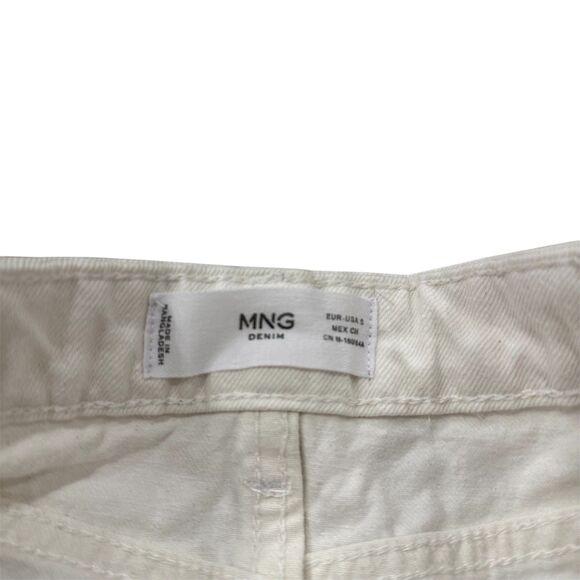 MANGO White Denim Midi Skirt Size S - Picture 3 of 7